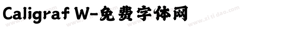 Caligraf W字体转换